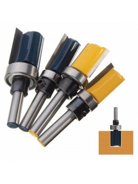 1/4 Inch Shank Cutter Router Bit Trimming Woodworking Milling Cutter Dual Blades