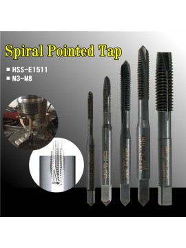 M3/M4/M5/M6/M8 HSS Nitride Coated Screw Tap Metric Spiral Hand Thread Screw Tap