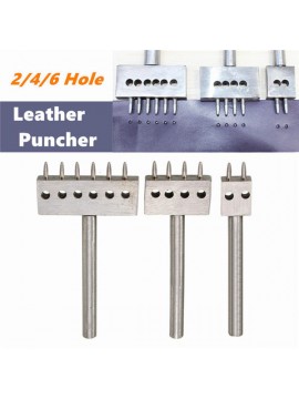 8mm Spacing Row Leather Craft Round Hole Punch Cutter Puncher 2/4/6 Hole