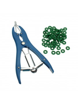 Sheep Castration/Banding/Tail Docking/Applicator/100 Rings/Cattle/Marking/Farm Castrator Tools