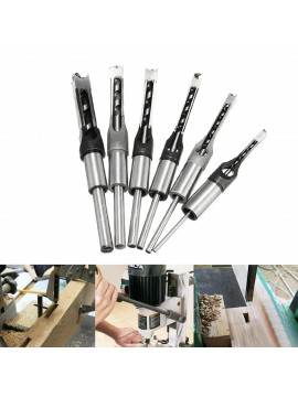 6pcs 6-16mm Woodworking Square Hole Drill Bit Set