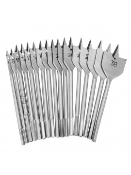 17Pcs 6-38mm Flat Drill Bit Set High Carbon Steel Cutter Carpenter Tool Woodworking Tool